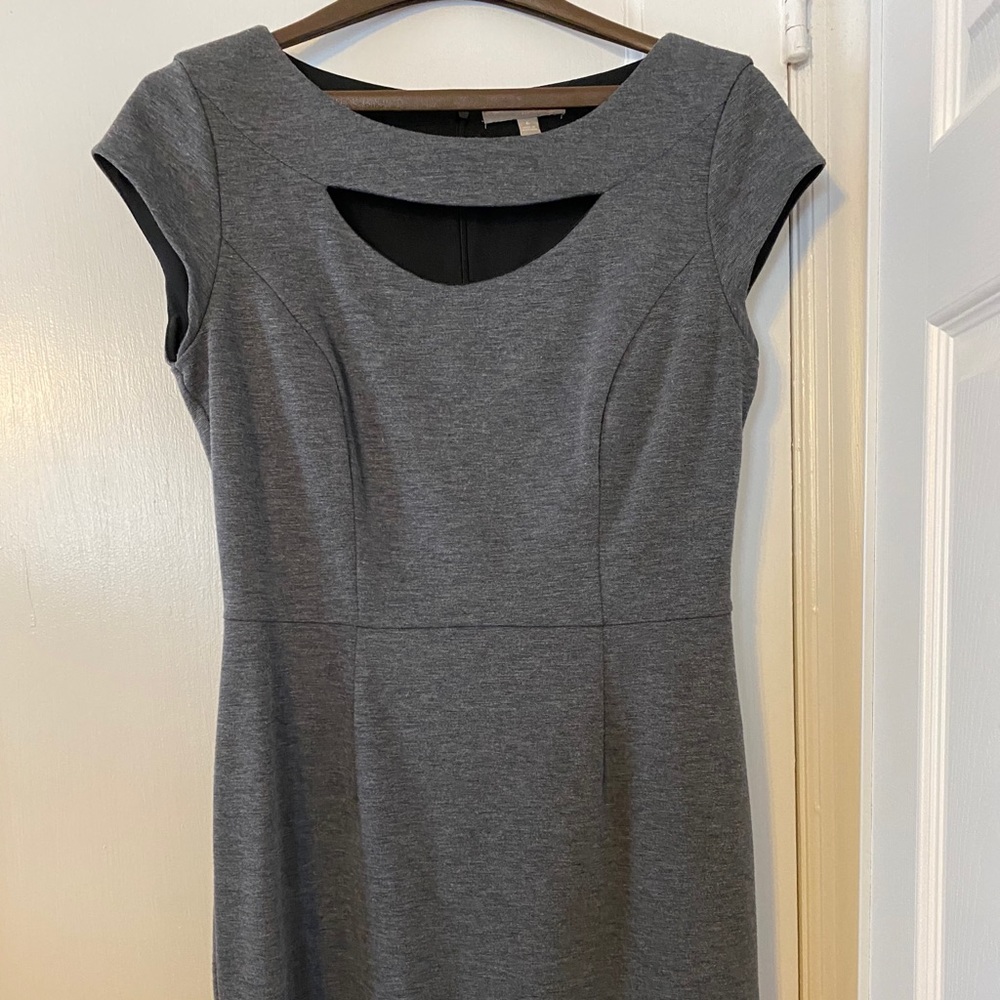 Calvin Klein jersey knit peek-a-boo dress